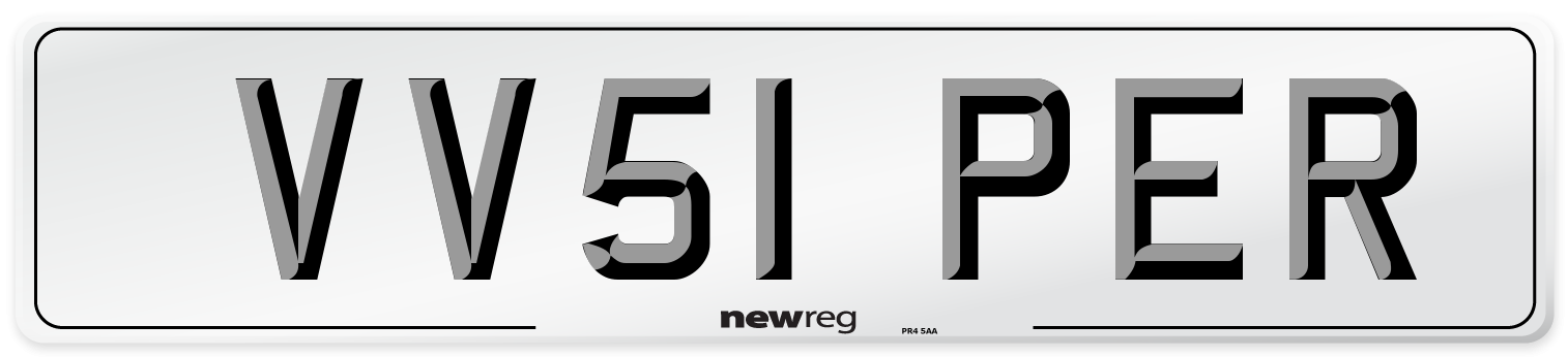 VV51 PER Number Plate from New Reg